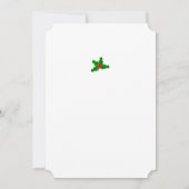 Elegante & Eenvoudige Aangepaste Kerstkaart Kaart (Achterkant)
