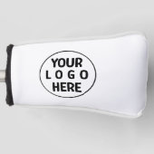Elegante Eenvoudige Aangepaste Logo Hier Golfheadcover (Voorkant)