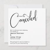 Elegante, eenvoudige aankondiging van afgeblazen t (Voorkant)