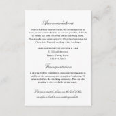 Elegante eenvoudige accommodaties vervoer QR Informatiekaartje (Voorkant)