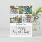 Elegante eenvoudige beste vader ooit vaders dag 4  feestdagenkaart (Staand voorkant)