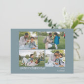 Elegante eenvoudige beste vader ooit vaders dag 4  feestdagenkaart (Staand voorkant)