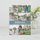 Elegante eenvoudige beste vader ooit vaders dag fo feestdagenkaart (Staand voorkant)