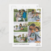 Elegante eenvoudige beste vader ooit vaders dag fo feestdagenkaart (Voorkant / Achterkant)