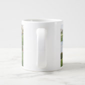 Elegante eenvoudige beste vader ooit vaders dag fo grote koffiekop (Achterkant)