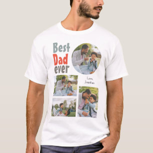 Elegante eenvoudige beste vader ooit vaders dag fo t-shirt