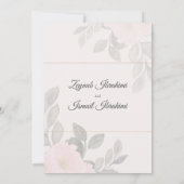 Elegante Eenvoudige Bladeren Islamitische Moslimbr Kaart (Achterkant)