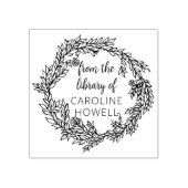 Elegante eenvoudige bladeren uit de bibliotheek va rubberstempel (Afrduk)