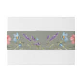 Elegante Eenvoudige Bloemen Wilde Bloemen Wijze Hu Uitnodigingen Wikkel (Achterkant Voorbeeld)