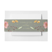 Elegante Eenvoudige Bloemen Wilde Bloemen Wijze Hu Uitnodigingen Wikkel (Voorkant Voorbeeld)