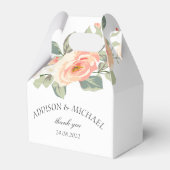 Elegante eenvoudige bloemengunst box bedankdoosjes (Voorkant Zijde)