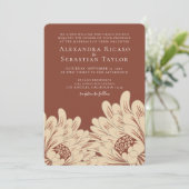 Elegante Eenvoudige Bloemige Bruiloft (Staand voorkant)