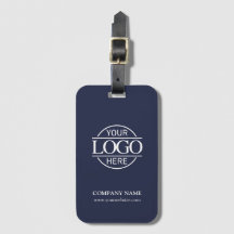 Elegante eenvoudige Blue Business Logo Employee Tr