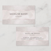 Elegante Eenvoudige Blush Roze Professionele Minim Visitekaartje (Voorkant / Achterkant)