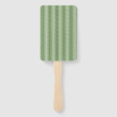 Elegante eenvoudige bos groene tuin bruiloft handwaaier (Achterkant)