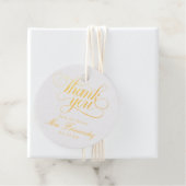 Elegante eenvoudige bruidsuitnodiging bedankjes labels (Met doos)