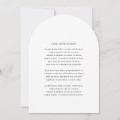 Elegante Eenvoudige Bruiloft Kaart (Achterkant)