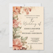 Elegante eenvoudige bruiloft uitnodigingen recepti (Voorkant)