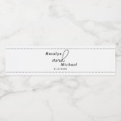 Elegante Eenvoudige Bruiloft Waterfles Etiket (Enkel label)