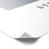 Elegante Eenvoudige Calligrafie Foto Bruiloft Welk Poster (Hoek)