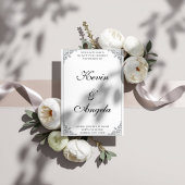 Elegante eenvoudige chique moderne wieden kaart