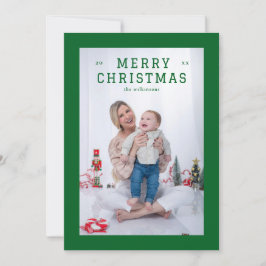 Elegante eenvoudige dikke rand feestdagenkaart