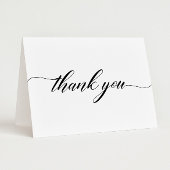 Elegante eenvoudige douche of bruiloft dank u kaart