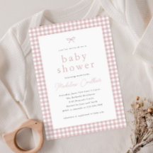 Elegante Eenvoudige Dusty Roze Meisjes Baby shower