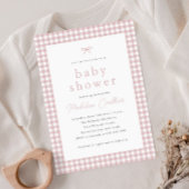 Elegante Eenvoudige Dusty Roze Meisjes Baby shower Kaart