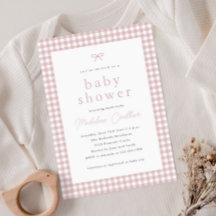 Elegante Eenvoudige Dusty Roze Meisjes Baby shower