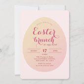 Elegante Eenvoudige Easter Brunch Egg Hunt Zacht R Kaart (Voorkant)