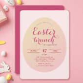 Elegante Eenvoudige Easter Brunch Egg Hunt Zacht R Kaart