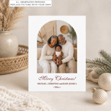 Elegante Eenvoudige Familie Kerstvakantie Foto