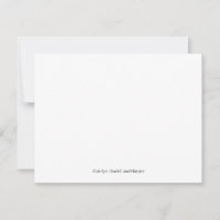 Elegante eenvoudige familie notitiekaarten