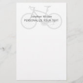 Elegante Eenvoudige Fiets Retro Persoonlijke Brief Briefpapier (Voorkant)