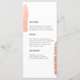 Elegante eenvoudige formele minimalistische trouw  menu