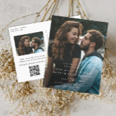 Elegante eenvoudige foto bruiloft Save the Date Briefkaart