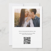 Elegante eenvoudige foto bruiloft Save the Date Kaart (Achterkant)