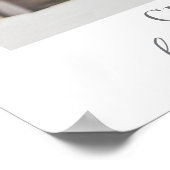 Elegante Eenvoudige Foto Collage Graduation Party  Poster (Hoek)