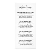 Elegante Eenvoudige Foto Collage Moderne Fotografi Reclamekaart (Achterkant)