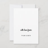 elegante eenvoudige foto moedersdag kaart (Achterkant)