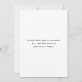 Elegante eenvoudige foto Sla het datumscript op Kaart (Achterkant)