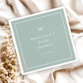 Elegante Eenvoudige Geslachtsneutrale Baby Shower Servet