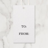 Elegante Eenvoudige Gouden Hart Liefde Minimale Ha Cadeaulabels (Achterkant)