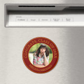 Elegante Eenvoudige Gouden Typografie Afstuderen F Magneet (Insitu (Vaatwasser))