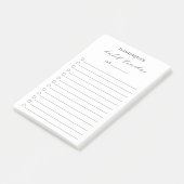 Elegante Eenvoudige Habit Tracker Modern Post-it® Notes (Schuin)