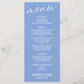 Elegante Eenvoudige Hedendaagse Typografie Periwin Menu (Voorkant)