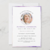 Elegante Eenvoudige In Liefdevolle Geheugenfoto Be Kaart (Voorkant)