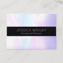 Elegante Eenvoudige Iridescente Afspraakkaart