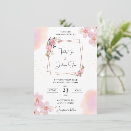 Elegante eenvoudige Kaarten (Staand voorkant)